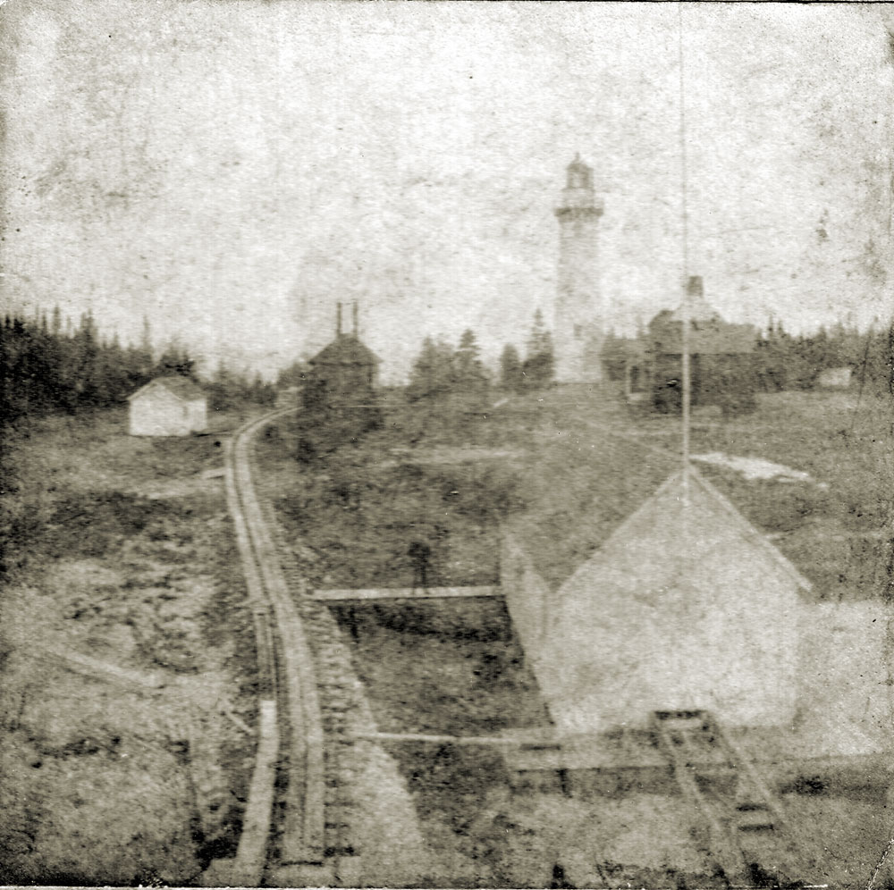 Seul Choix Light House on Lake Michigan in the UP of Michigan